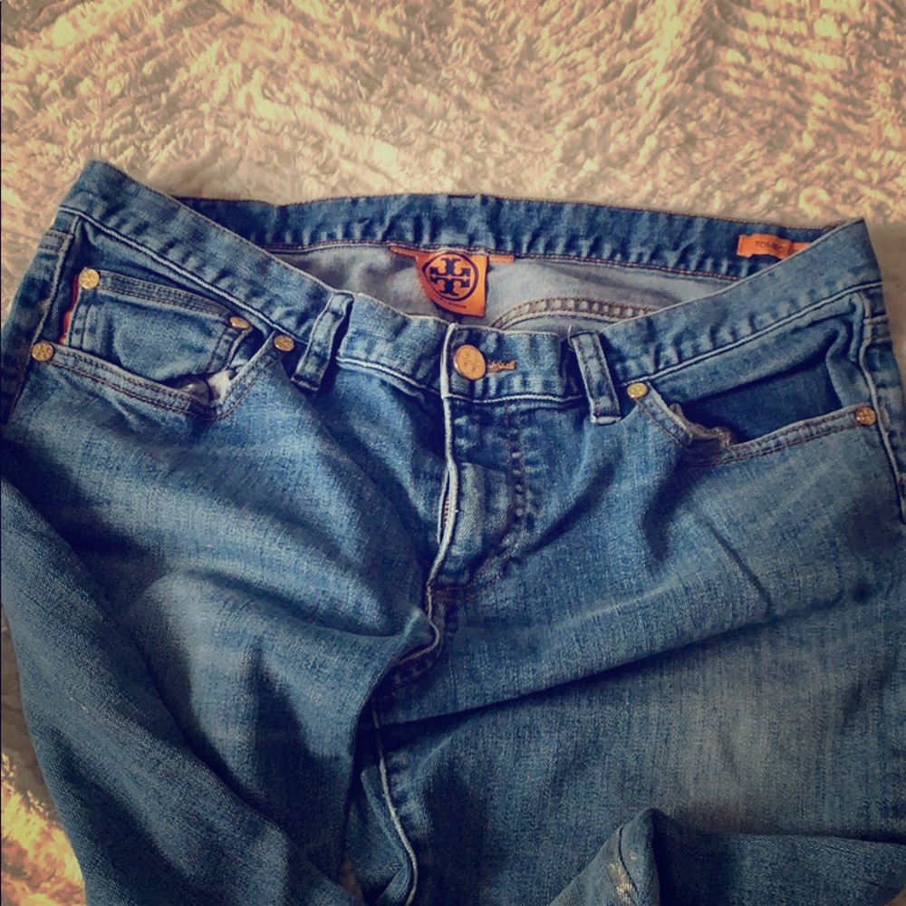 Tory Burch tomboy jean boyfriend relaxed fit